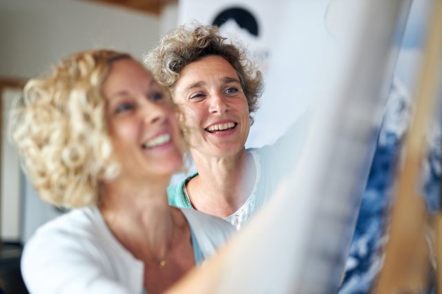 Szene eines Team-Workshops Kommunikation