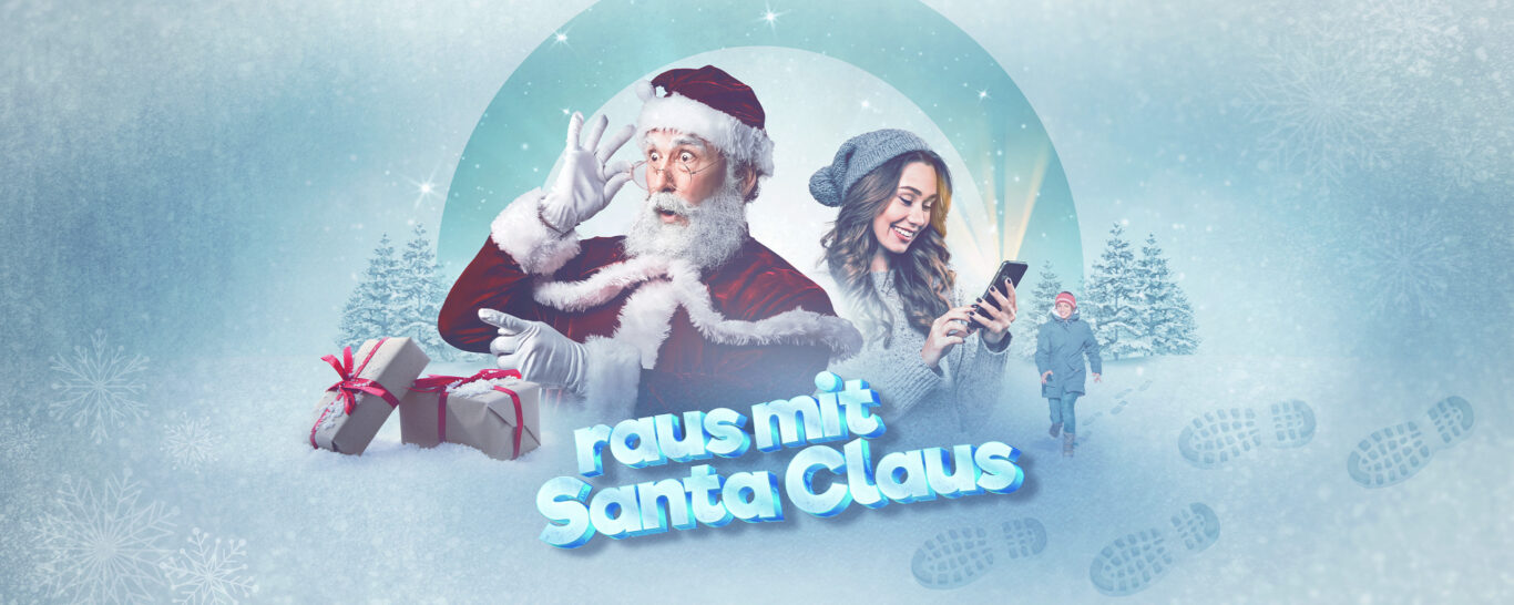 Raus mit Santa Claus – weihnachtliche Online Party